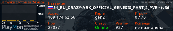 баннер для сервера ark. 54_RU_CRAZY-ARK_OFFICIAL_GENESIS_PART_2_PVE - (v361.4)