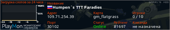баннер для сервера garrysmod. Humpen&acute;s TTT Paradies