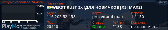 баннер для сервера rust. WERST RUST 3x [ДЛЯ НОВИЧКОВ|X3|MAX2]