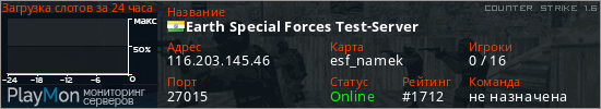 баннер для сервера cs. Earth Special Forces Test-Server
