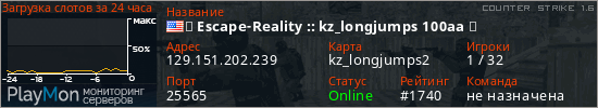 баннер для сервера cs. ♰ Escape-Reality :: kz_longjumps 100aa ♰