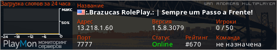 баннер для сервера samp. :.Brazucas RolePlay.: | Sempre um Passo a Frente!