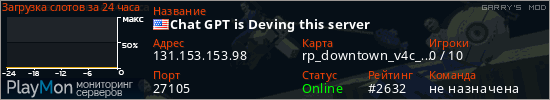 баннер для сервера garrysmod. Chat GPT is Deving this server