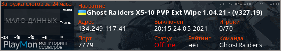 баннер для сервера ark. Ghost Raiders X5-10 PVP Ext Wipe 1.04.21 - (v327.19)