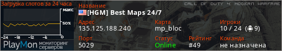 баннер для сервера cod4. [HGM] Best Maps 24/7