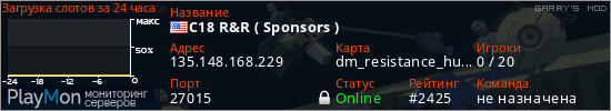 баннер для сервера garrysmod. C18 R&R ( Sponsors )