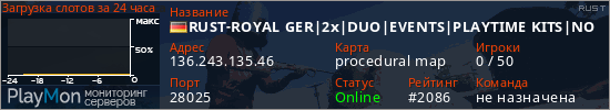 баннер для сервера rust. RUST-ROYAL GER|2x|DUO|EVENTS|PLAYTIME KITS|NO TELEPORT