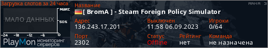 баннер для сервера arma3. [ BromA ] - Steam Foreign Policy Simulator