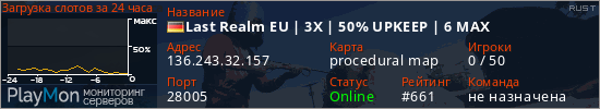 баннер для сервера rust. Last Realm EU | 3X | 50% UPKEEP | 6 MAX