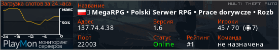 баннер для сервера mta. ❋ MegaRPG • Polski Serwer RPG • Prace dorywcze • Rozbudowany DM • VC • megarpg.pl