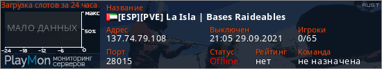 баннер для сервера rust. [ESP][PVE] La Isla | Bases Raideables