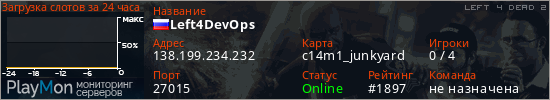 баннер для сервера l4d2. Left4DevOps