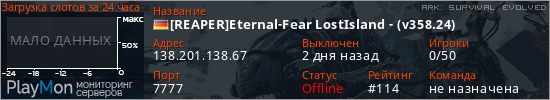 баннер для сервера ark. [REAPER]Eternal-Fear LostIsland - (v358.24)