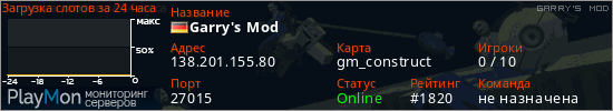 баннер для сервера garrysmod. Garry's Mod