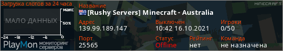 баннер для сервера minecraft. [Rushy Servers] Minecraft - Australia