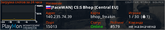 баннер для сервера css. [FaceWAN] CS:S Bhop [Central EU]