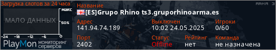 баннер для сервера arma3. [ES]Grupo Rhino ts3.gruporhinoarma.es