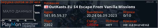 баннер для сервера arma3. OutKasts.EU S4 Escape From Vanilla Missions