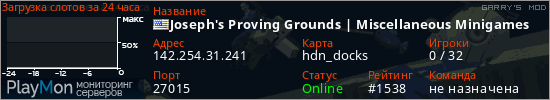 баннер для сервера garrysmod. Joseph's Proving Grounds | Miscellaneous Minigames