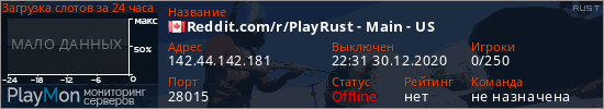 баннер для сервера rust. Reddit.com/r/PlayRust - Main - US