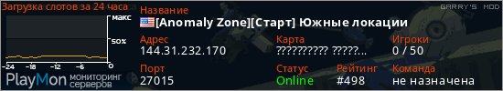 баннер для сервера garrysmod. [Anomaly Zone][Старт] Южные локации