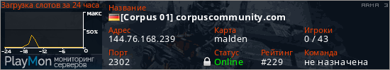 баннер для сервера arma3. [Corpus 01] corpuscommunity.com