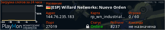 баннер для сервера garrysmod. [ESP] Willard Networks: Nuevo Orden