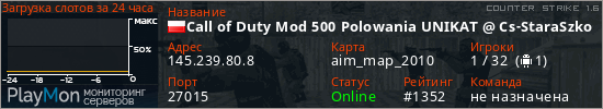 баннер для сервера cs. Call of Duty Mod 500 Polowania UNIKAT @ Cs-StaraSzkola.pl ★