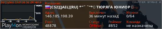 баннер для сервера cs2. [CS2][JAIL][RU] *”˜ ˜”*✮ TЮPЯГA ЮHИOP ✮