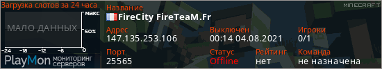 баннер для сервера minecraft. FireCity FireTeaM.Fr