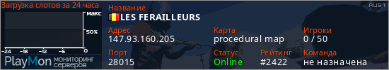 баннер для сервера rust. LES FERAILLEURS