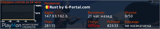 баннер для сервера rust. Rust by G-Portal.com