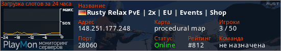 баннер для сервера rust. Rusty Relax PvE | 2x | EU | Events | Shop