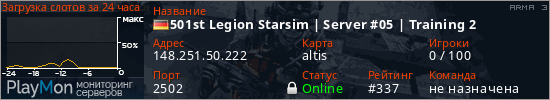 баннер для сервера arma3. 501st Legion Starsim | Server #05 | Training 2