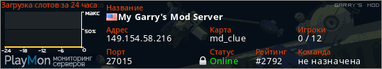 баннер для сервера garrysmod. My Garry's Mod Server
