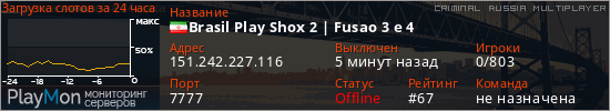 баннер для сервера crmp. Brasil Play Shox 2 | Fusao 3 e 4