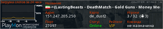 баннер для сервера cs. -={LastingBeasts - DeathMatch - Gold Guns - Money Menu - Levels}=-
