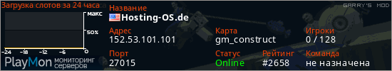баннер для сервера garrysmod. Hosting-OS.de