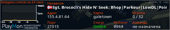 баннер для сервера garrysmod. Sgt. Brococli's Hide N' Seek: Bhop|Parkour|LowDL|Pointshop