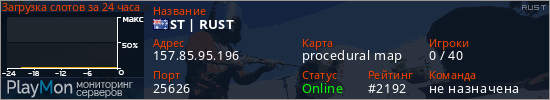 баннер для сервера rust. ST | RUST
