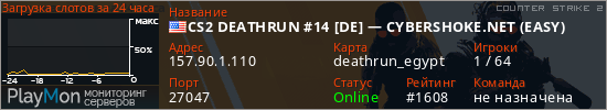 баннер для сервера cs2. CS2 DEATHRUN #14 [DE] &mdash; CYBERSHOKE.NET (EASY)