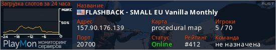 баннер для сервера rust. FLASHBACK - SMALL EU Vanilla Monthly