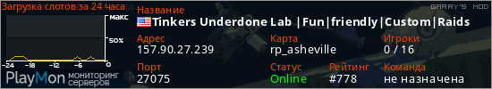 баннер для сервера garrysmod. Tinkers Underdone Lab |Fun|friendly|Custom|Raids