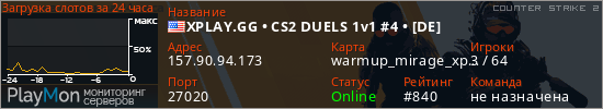 баннер для сервера cs2. XPLAY.GG • CS2 DUELS 1v1 #4 • [DE]