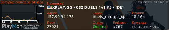 баннер для сервера cs2. XPLAY.GG • CS2 DUELS 1v1 #5 • [DE]