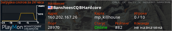 баннер для сервера cod4. BansheesCQBHardcore