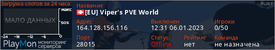 баннер для сервера rust. [EU] Viper's PVE World