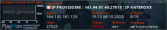 баннер для сервера csgo. IP PROVISOIRE : 141.94.97.46:27015 : IP ANTIROXX