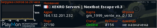 баннер для сервера garrysmod. ★ XEKRO Servers | Nextbot Escape v0.3