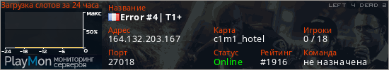 баннер для сервера l4d2. Error #4| T1+